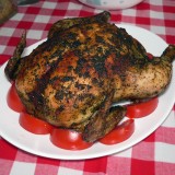 Rotisserie style baked chicken