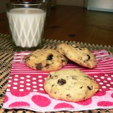 Chocolate chip cookies with nuts and apricots