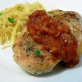 Chicken breast with homemade tomato sauce