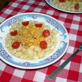 Pasta with corn