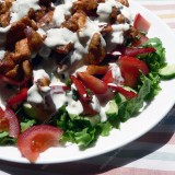 Baked chicken salads