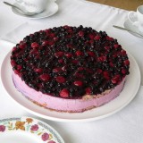 Blueberries cake with yoghurt