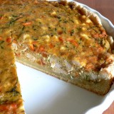 Chicken and zucchini pie