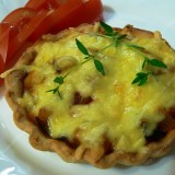 Ratatouilletarte or mini pies with vegetables