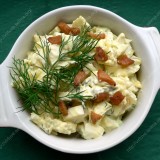 Potato salads with sour cream