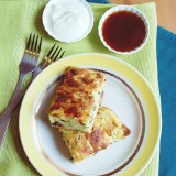 Cottage cheese and zuchhini bake