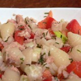 Pasta and tuna salads